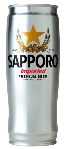 Sapporo, dåse, 0.65 l., 12 stk.