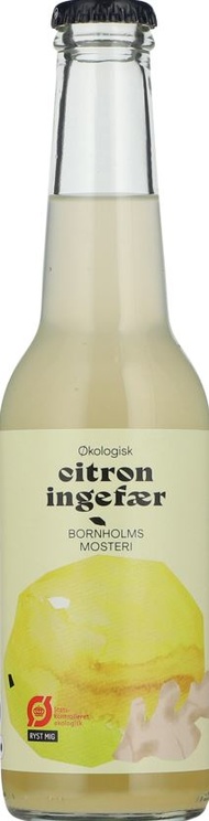 Bornholms Citron & Ingefær, saft, økologisk, glas, 0.275 l., 20 Stk.
