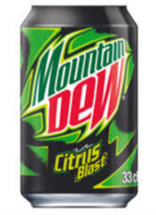 Mountain Dew Citrus Blast, dåse, 0.33 l., 24 stk.