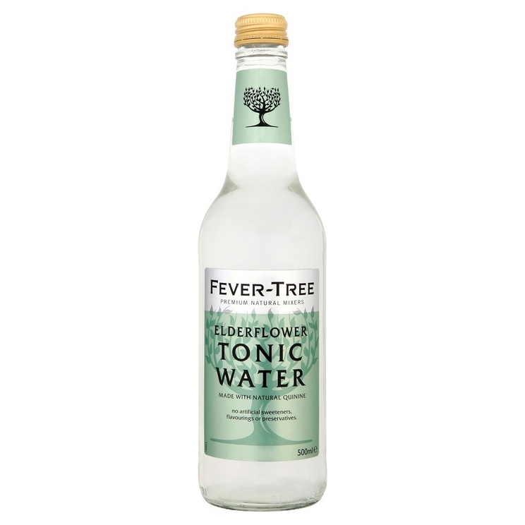Fever-Tree Elderflower Tonic Water, glas, 0.5 l., 8 stk.