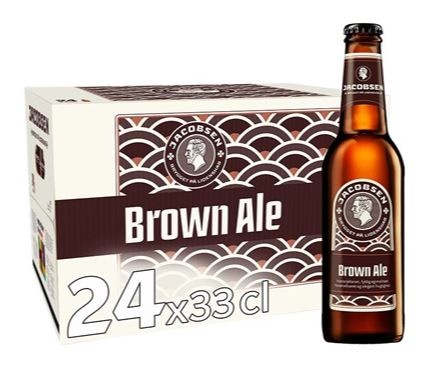 Jacobsen Brown Ale, øl, glas, 0.33 l., 24 stk.