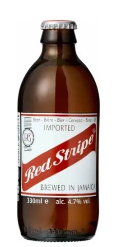Red Stripe, øl, glas, 0.33 l., 24 stk.
