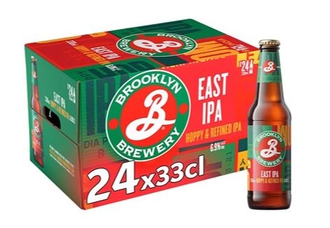 Brooklyn East India Pale Ale, øl, glas, 0.33 l., 24 stk.