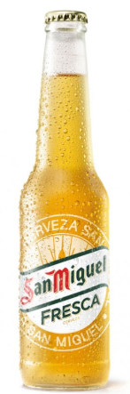 San Miguel Fresca, øl, glas, 0.33 l., 24 stk.