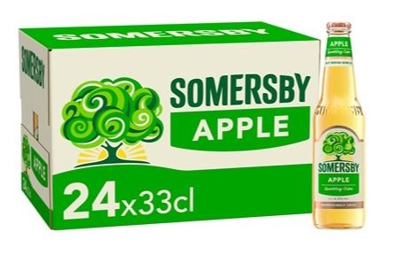 Somersby Apple Cider, glas, 0.275 l., 24 stk.