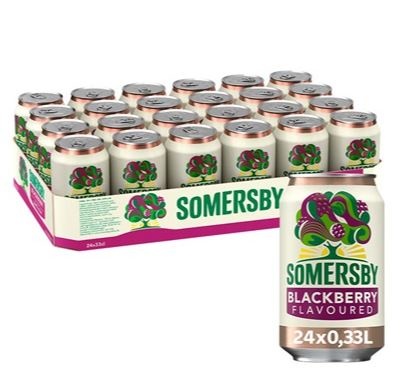 Somersby Blackberry Cider, dåse, 0.33 l., 24 stk.