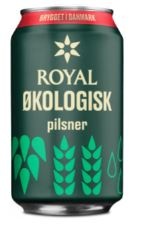 Royal Økologisk pilsner, øl, dåse, 0.33 l., 20 stk.