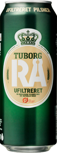 Tuborg Rå, økologisk, dåse, 0.5 l., 24 stk.