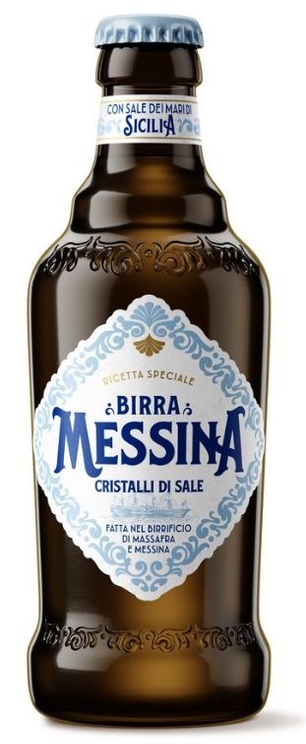 Birra Messina Cristalli di Sale, øl, glas, 0.33 l., 24 stk.