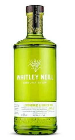 Whitley Neill Lemongrass & Ginger Gin, glas, 0.7 l., 1 stk.