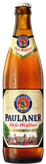Paulaner Weissbier Naturtrüb, 5.3%, øl, glas, 0.5 l., 20 Stk.