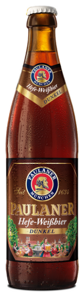 Paulaner Weissbier Dunkel, øl, glas, 0.5 l., 20 Stk.