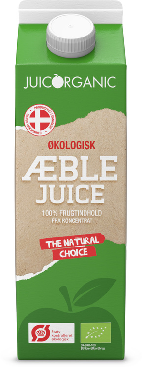 JuicOrganic Økologisk Æblejuice, RTD, pap, 1 l., 12 stk.