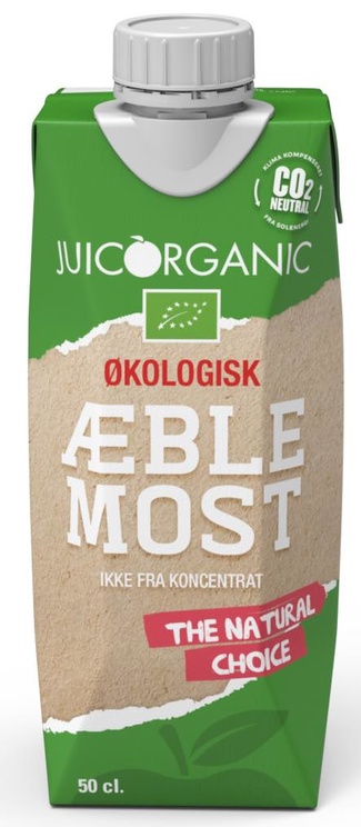 Juicorganic Økologisk Æblemost RTD, pap, 0.5 l., 12 stk